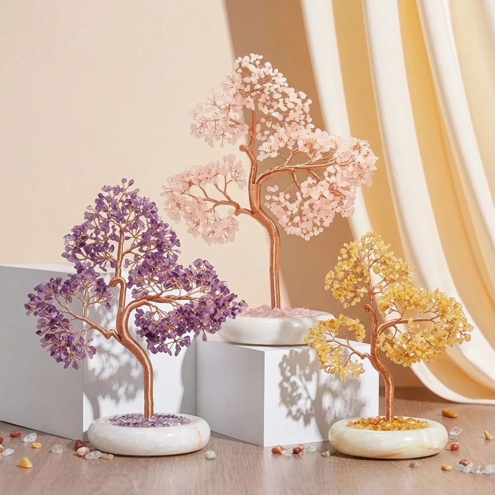 Triple Harmony - Tree of Life in Natural Stones