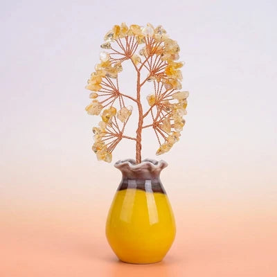 Éclat Lumineux - Arbre de Vie en Pierres Naturelles