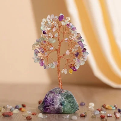 Vibrant Harmony - Tree of Life with Natural Stones