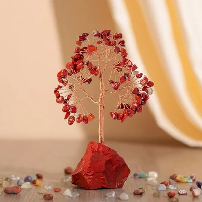 Vibrant Harmony - Tree of Life with Natural Stones