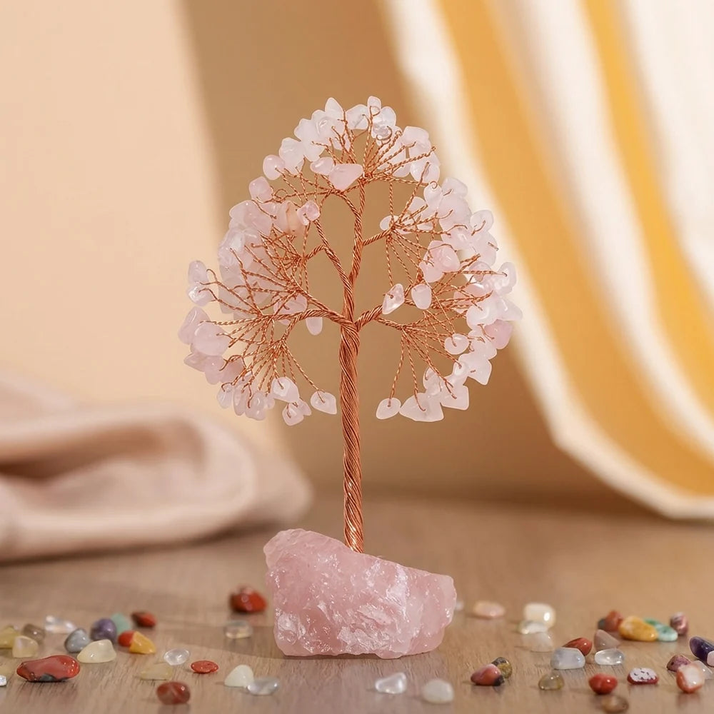Vibrant Harmony - Tree of Life with Natural Stones