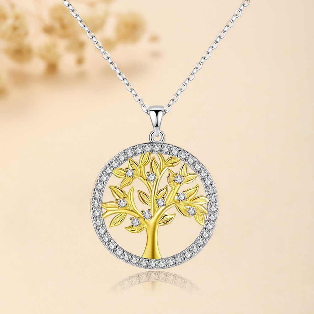 Collier Arbre de Vie "Arbre d’Or" Argent
