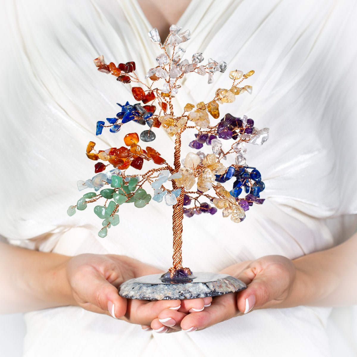 Ascension - Arbre de vie 7 Chakras et base Agate