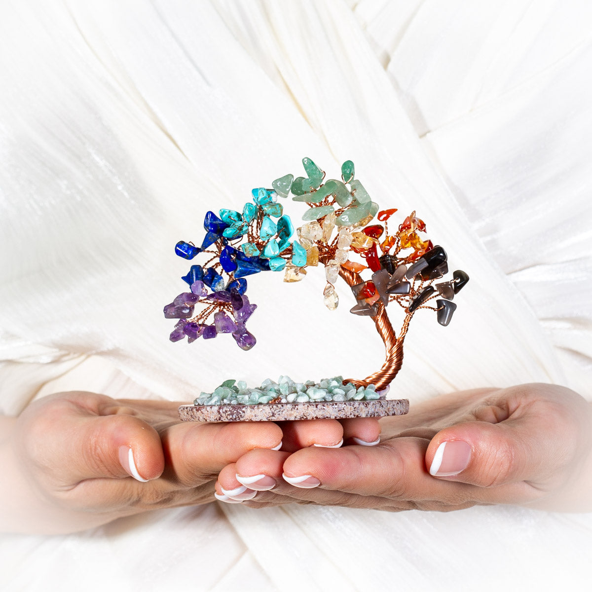 Gratitude – Arbre de Vie en Pierres de 7 Chakras