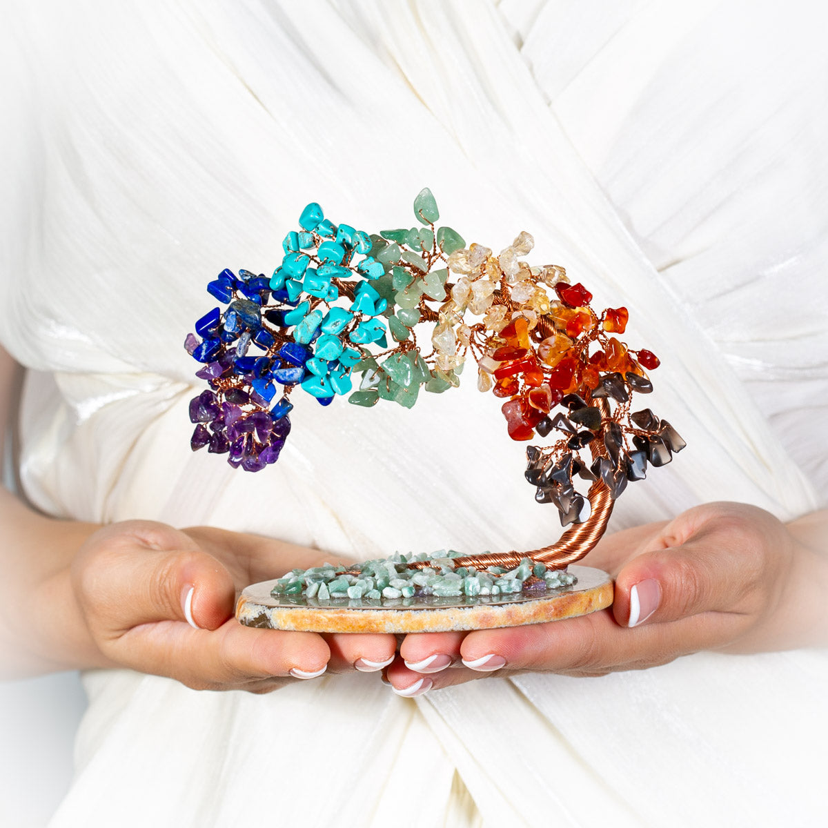 Gratitude – Arbre de Vie en Pierres de 7 Chakras