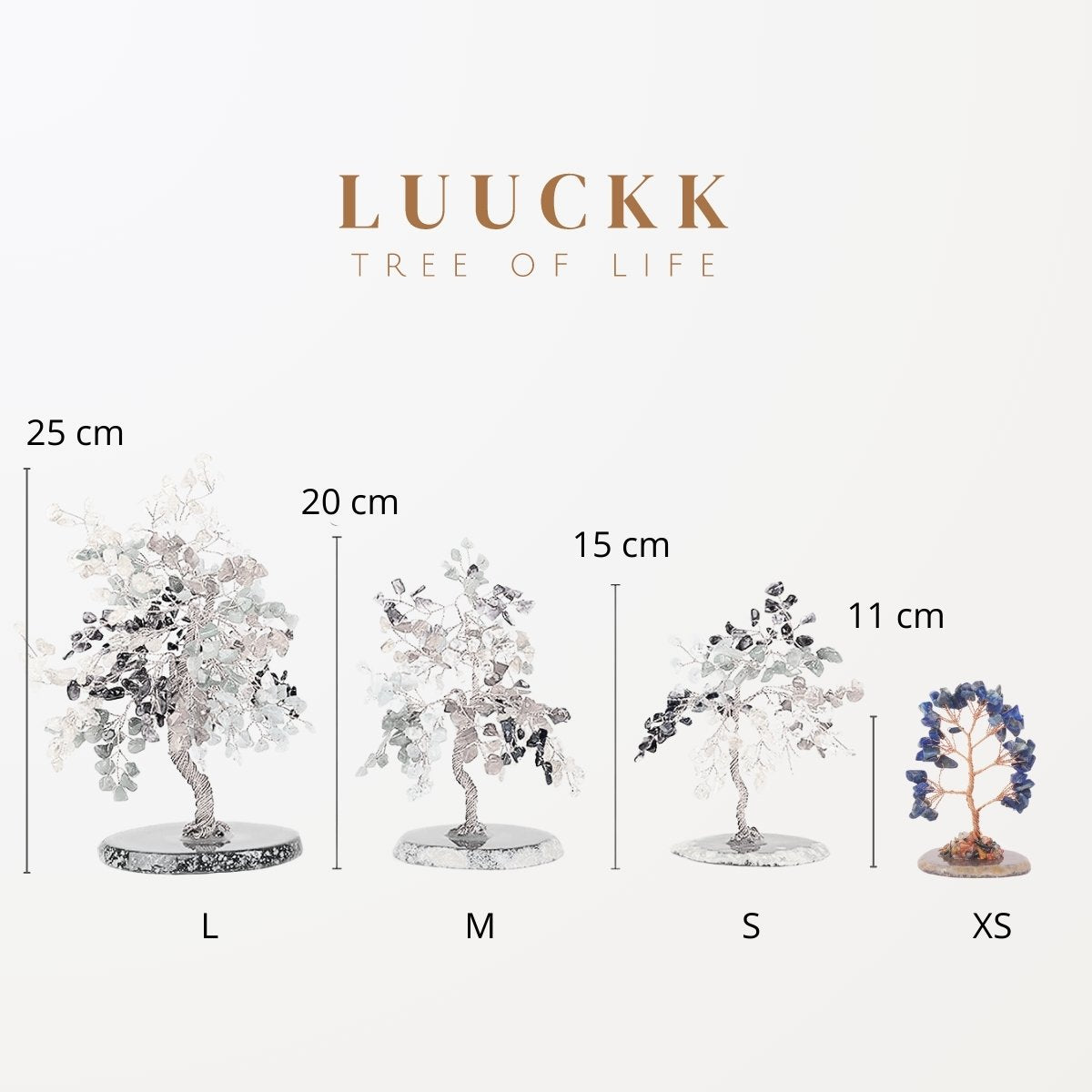 Porte-bonheur – Arbre de Vie en Pierres de 7 Chakras