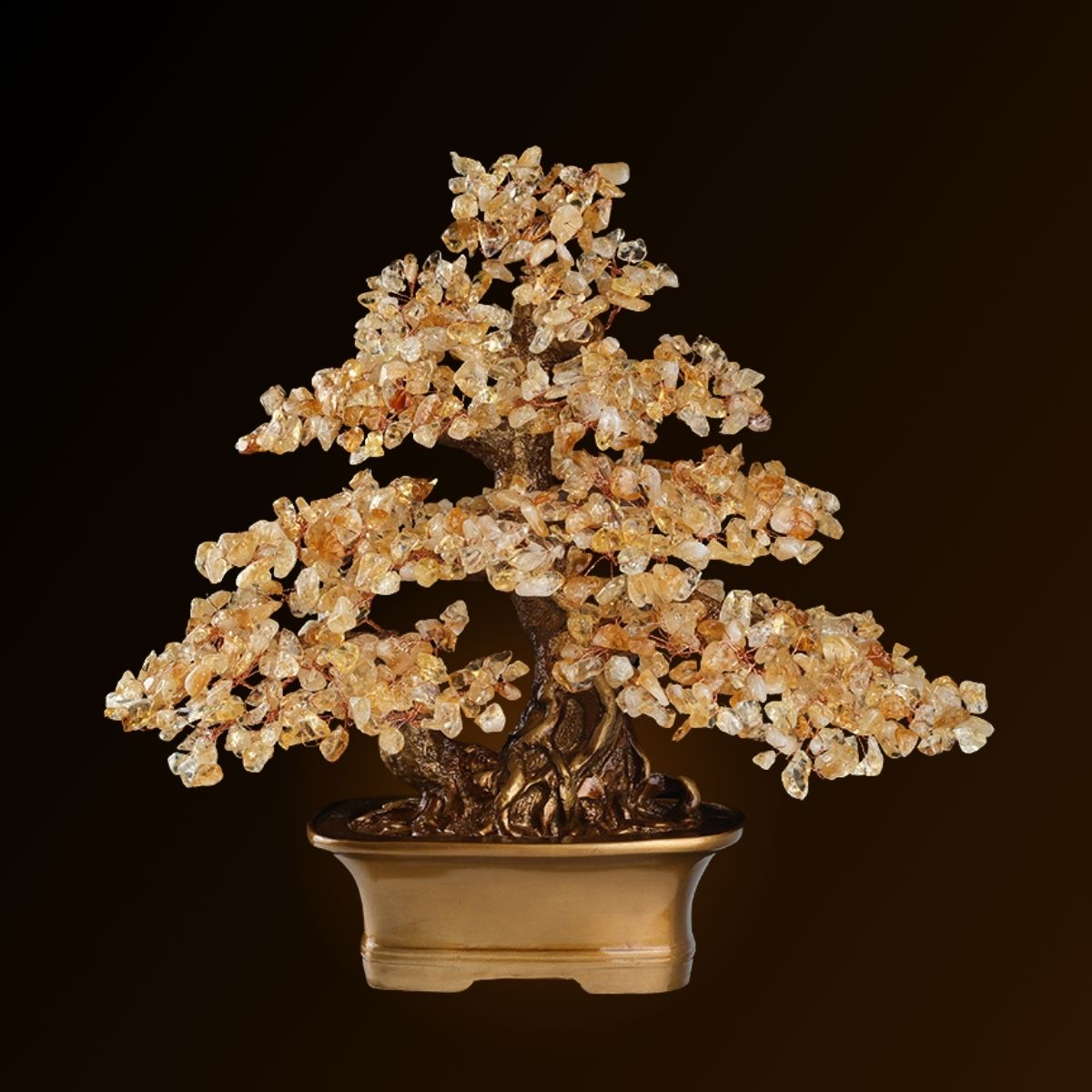 Vitalité - Arbre de Vie en Citrine style Feng Shui