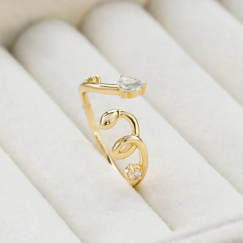 Bague Aigue Marine "Rêve Opalin" Argent Doré Or