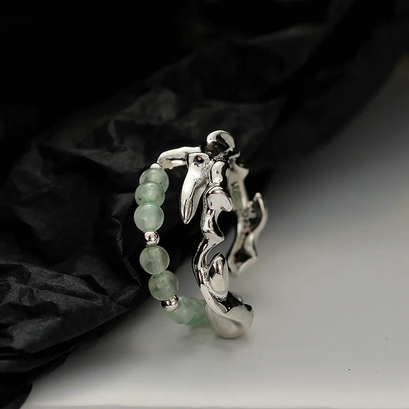 Bague Aventurine "Sérénité Naturelle" Argent