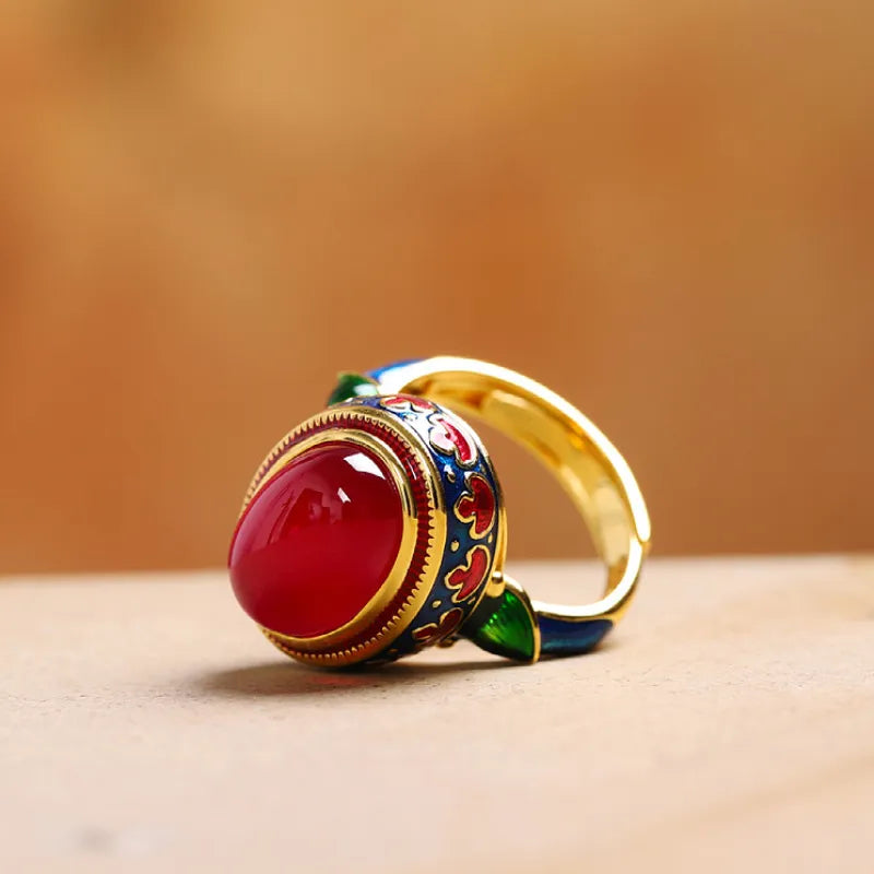 Bague Cornaline “Splendeur” Argent Doré Or