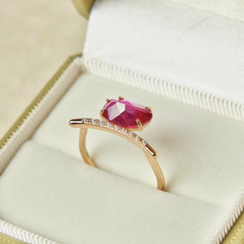 Anillo Cornalina "Confianza" Plata Dorada Oro