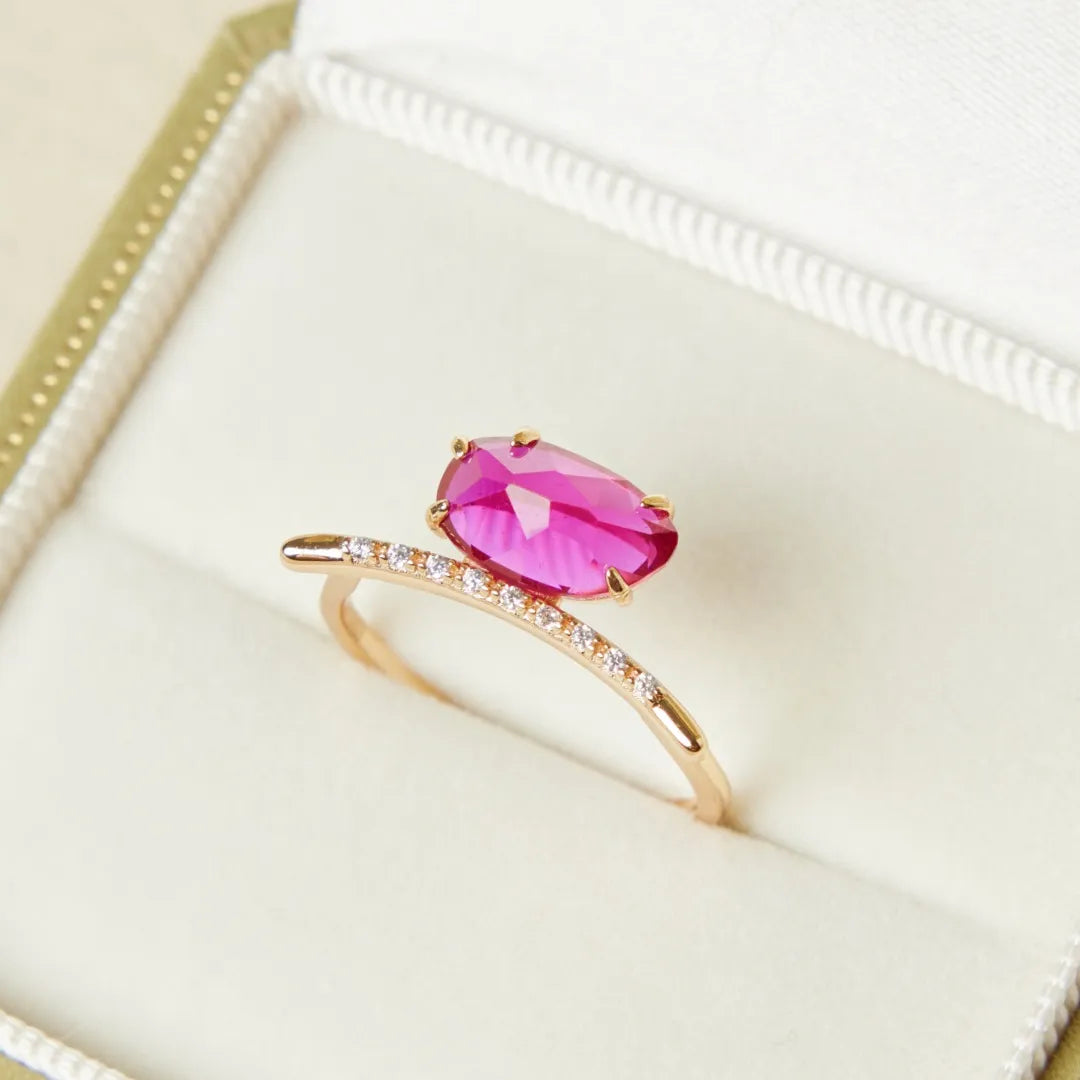 Anillo Cornalina "Confianza" Plata Dorada Oro