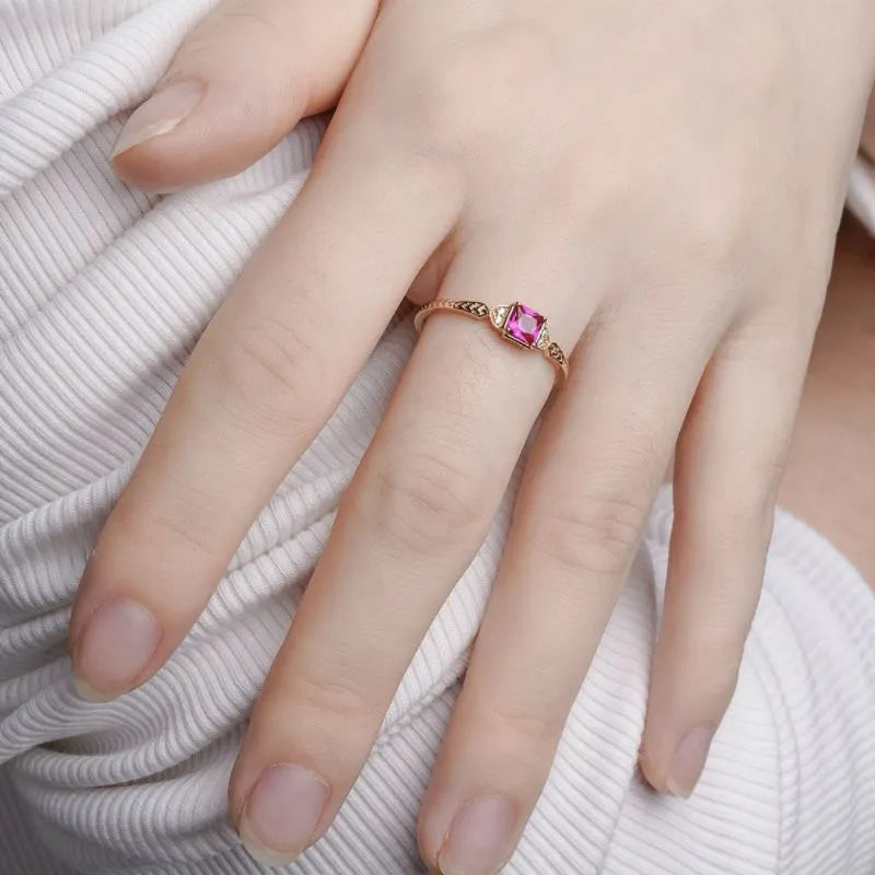 Anillo Cornalina "Armonía Perfecta" Plata Dorada Oro