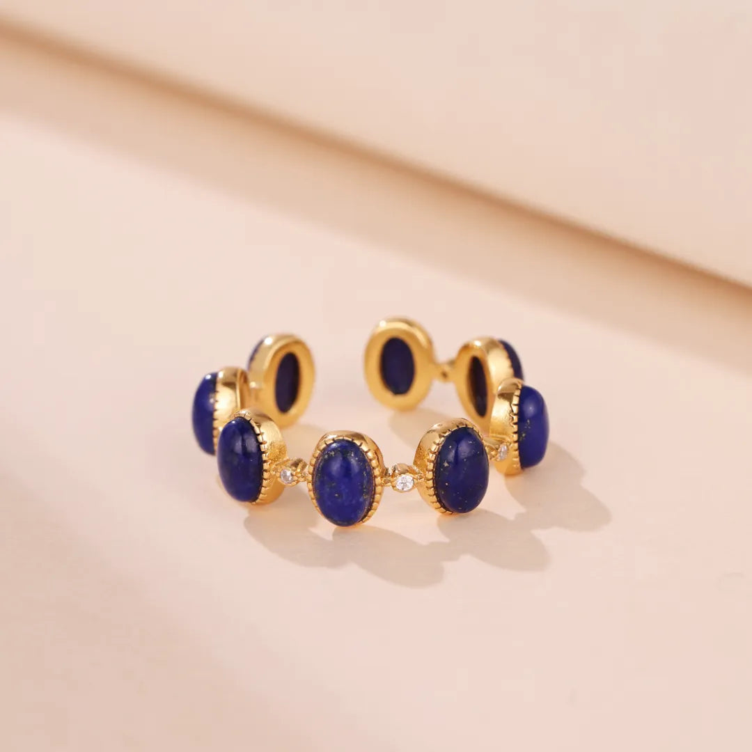 Bague Lapis Lazuli "Sogno di Stella" Argento Dorato Oro