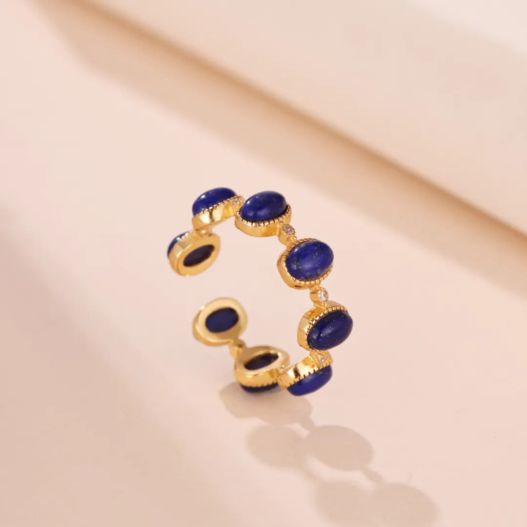 Bague Lapis Lazuli "Sogno di Stella" Argento Dorato Oro