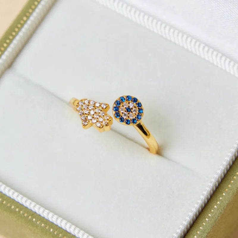 Bague Mauvais Œil "Gardienne" Argent