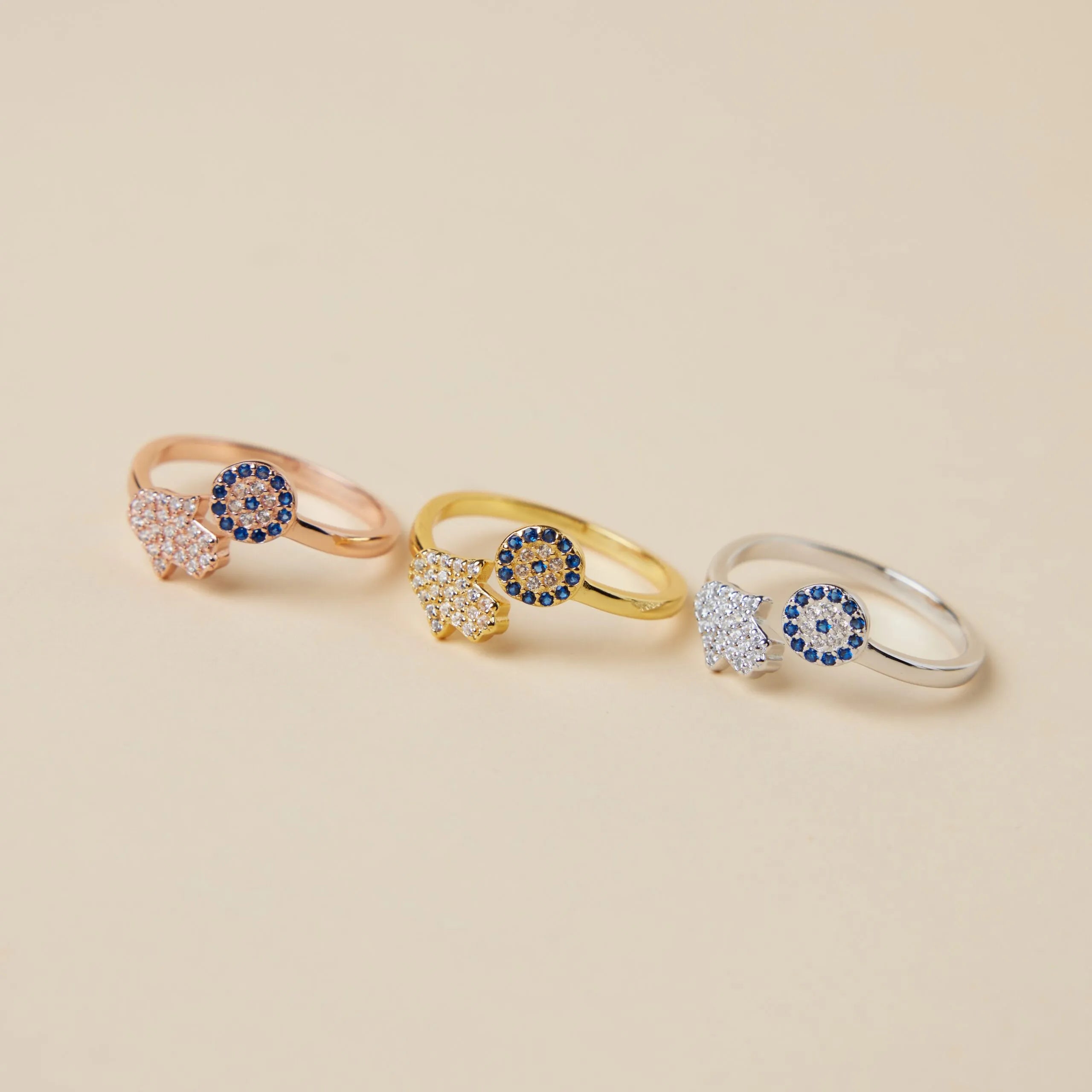 Bague Mauvais Œil "Gardienne" Argent