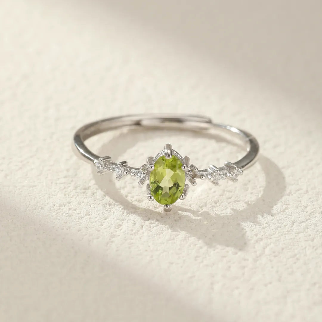 Bague Péridot "Éclat de Douceur" Argent