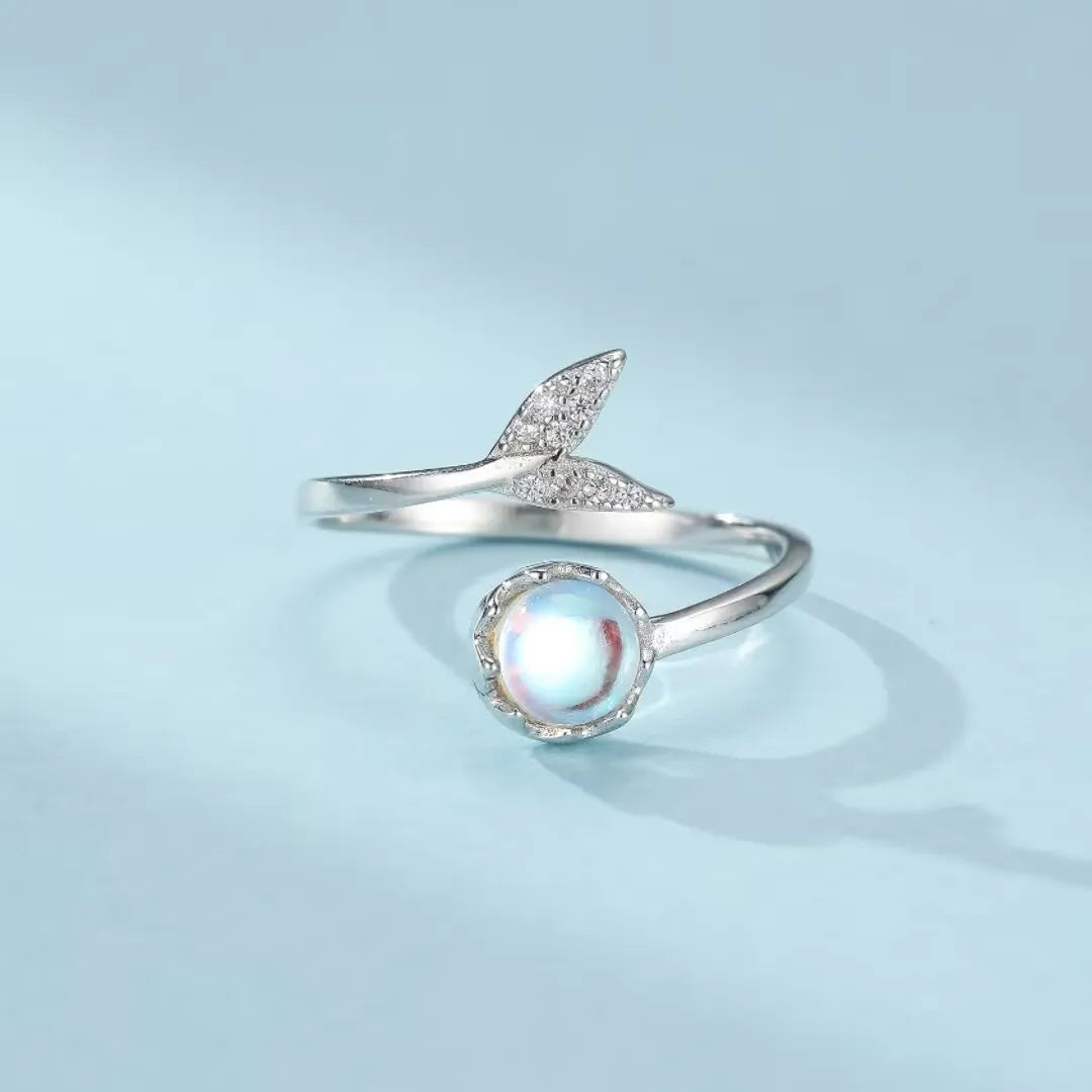 Anello Pietra di Luna "Dolcezza del Mattino" Argento