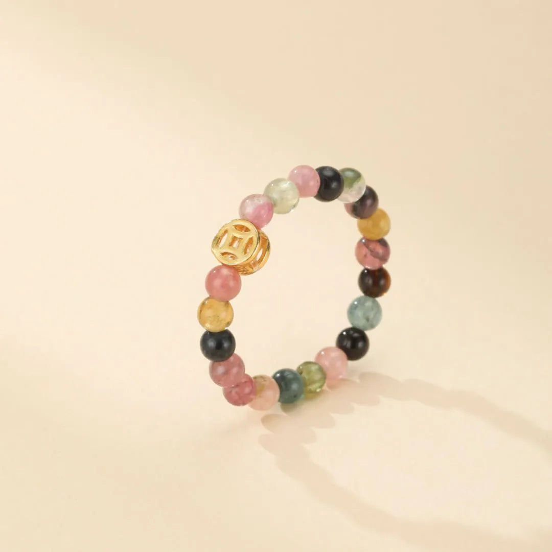Bague Tourmaline " Éclat Unique" Argent Doré Or
