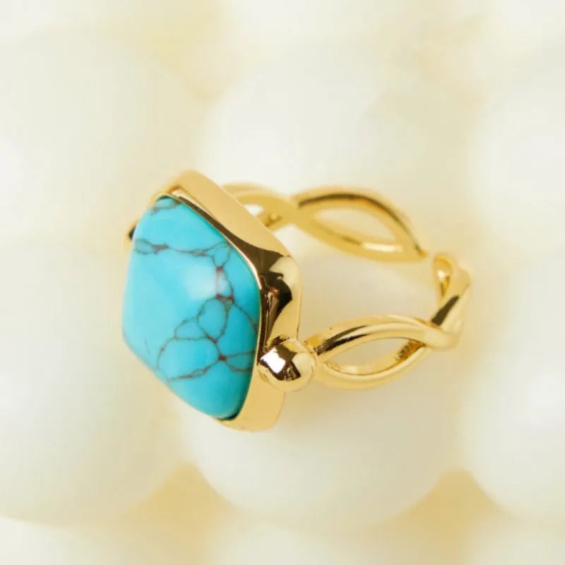Bague Turquoise "Beauté Intemporelle" Doré Or
