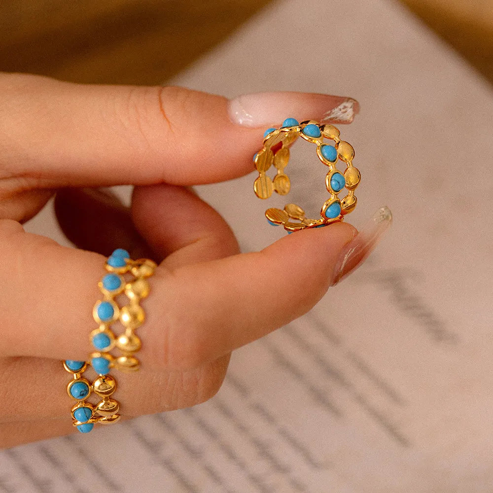 Turquoise Ring "Azure Charm"