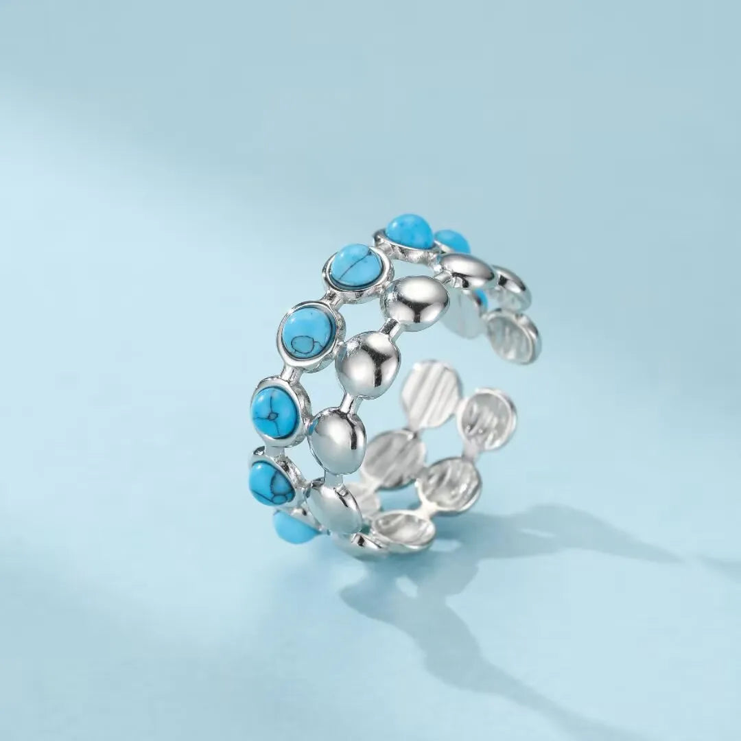 Turquoise Ring "Azure Charm"
