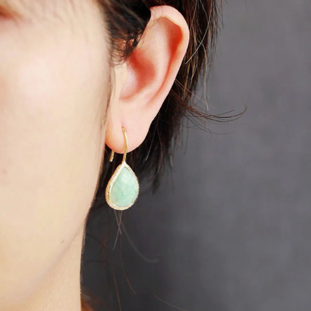 Pendientes de Amazonita "Gotas Puras"