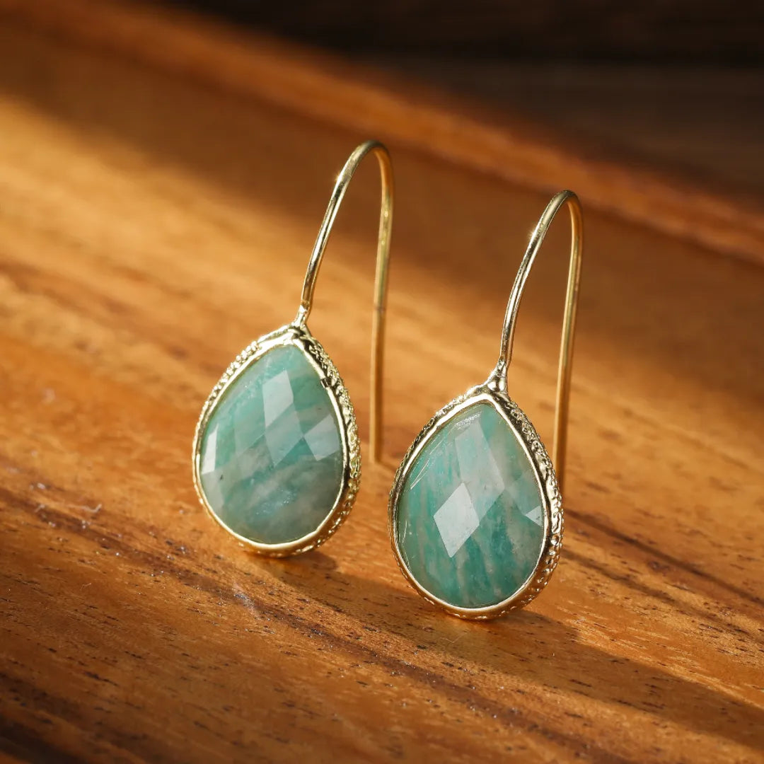 Pendientes de Amazonita "Gotas Puras"