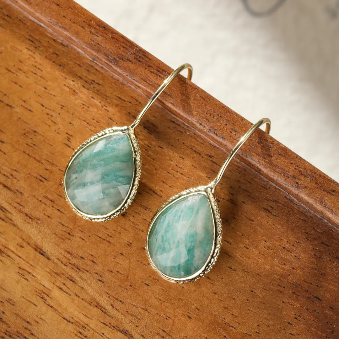 Pendientes de Amazonita "Gotas Puras"
