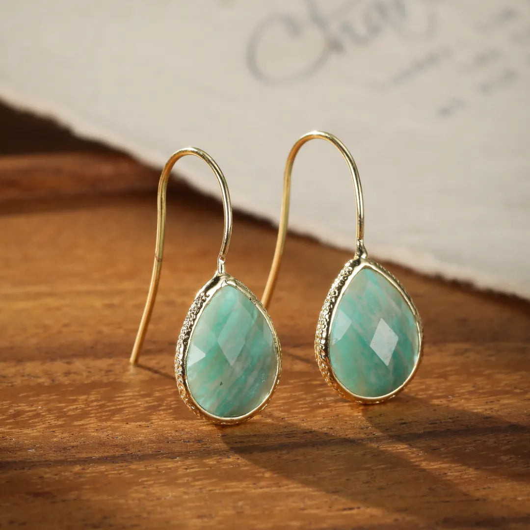 Pendientes de Amazonita "Gotas Puras"