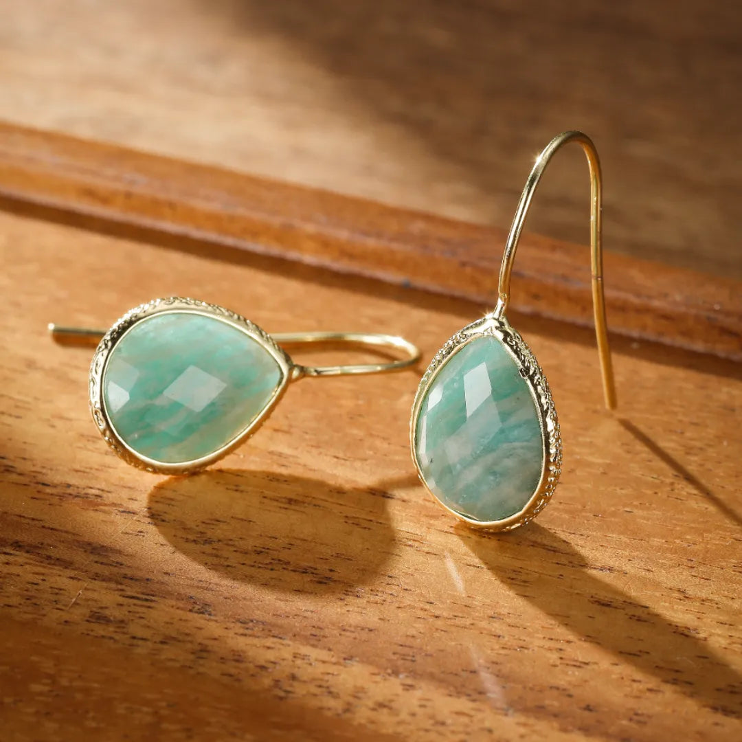 Pendientes de Amazonita "Gotas Puras"