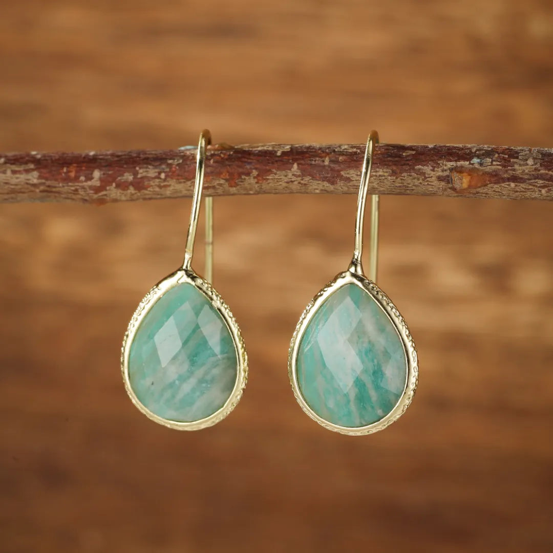 Pendientes de Amazonita "Gotas Puras"