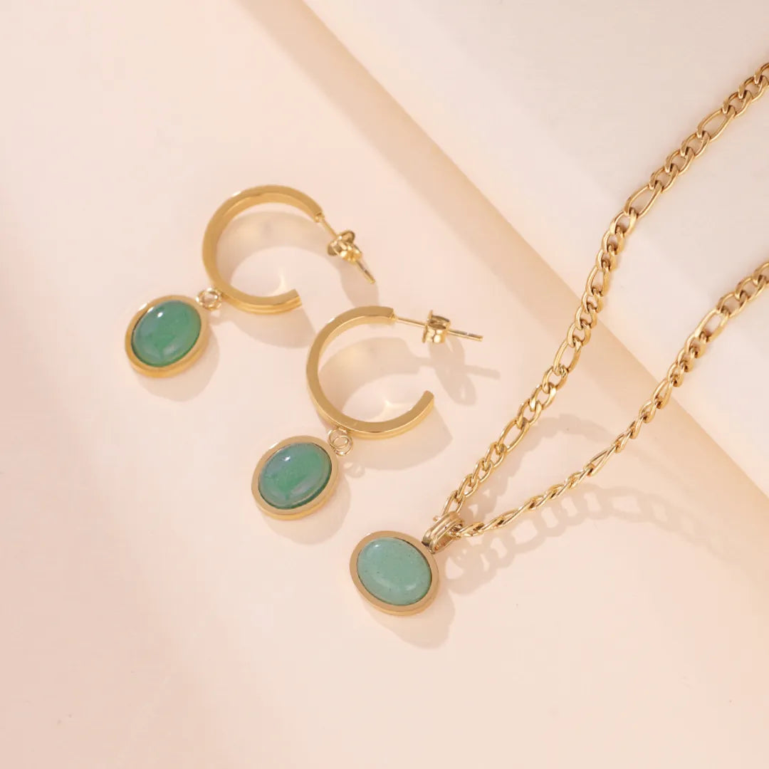 Collier Aventurine "Luxe Vert"