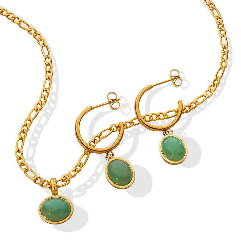 Collier Aventurine "Luxe Vert"