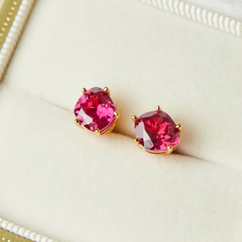 Pendientes de Cornalina "Esencia Elegante" Plata Dorada