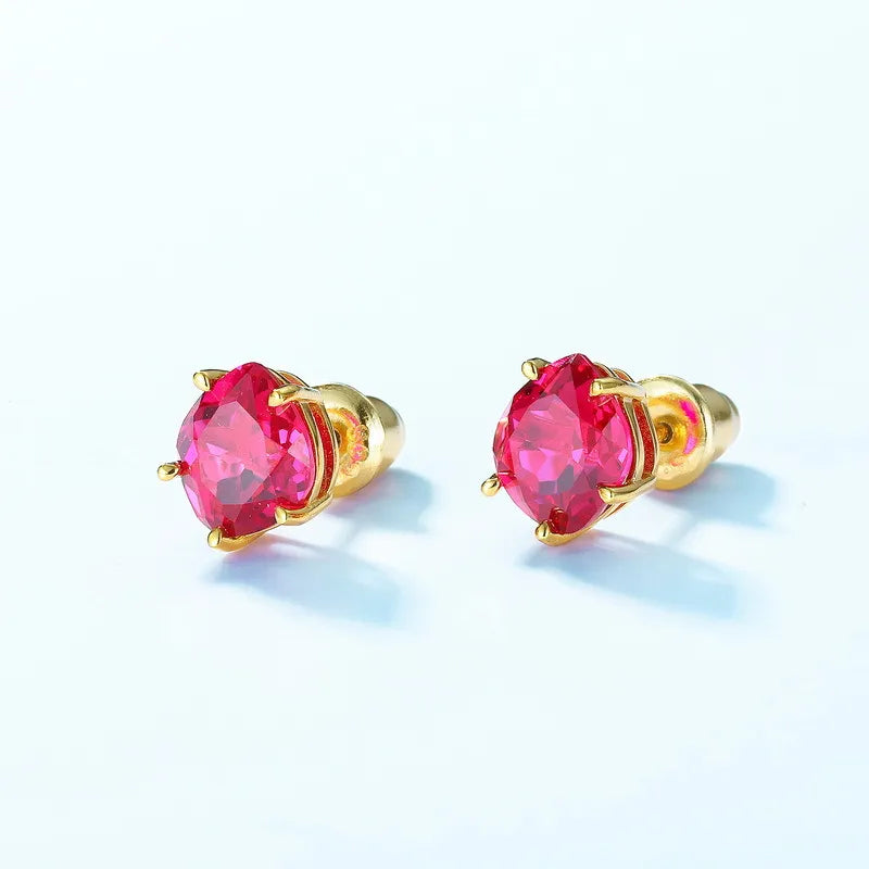 Pendientes de Cornalina "Esencia Elegante" Plata Dorada