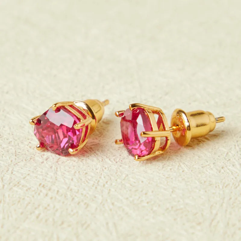 Pendientes de Cornalina "Esencia Elegante" Plata Dorada