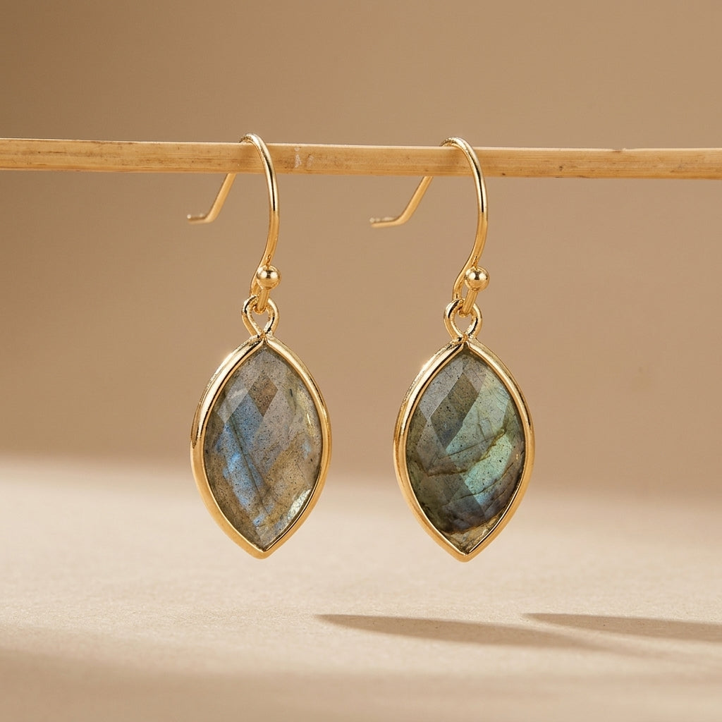 Boucles d'Oreilles Labradorite "Reflets de Vitalité" @main