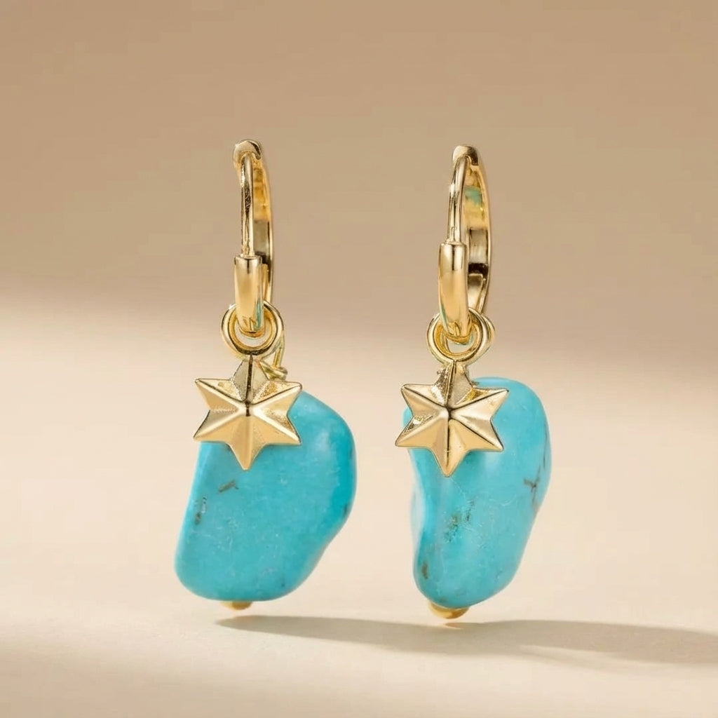 Pendientes Turquesa "Frescura Celestial" Plata