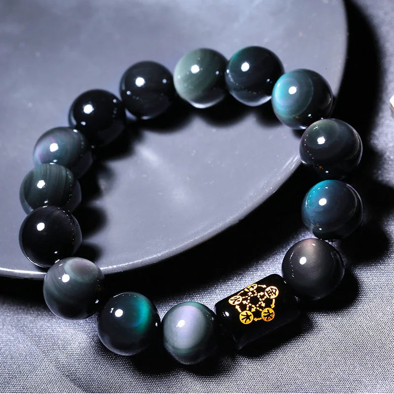 Pulsera Pi Xiu Obsidiana "Fuerza y Riqueza"