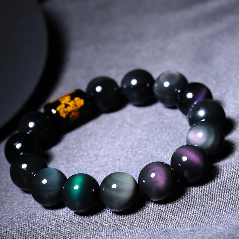 Pulsera Pi Xiu Obsidiana "Fuerza y Riqueza"
