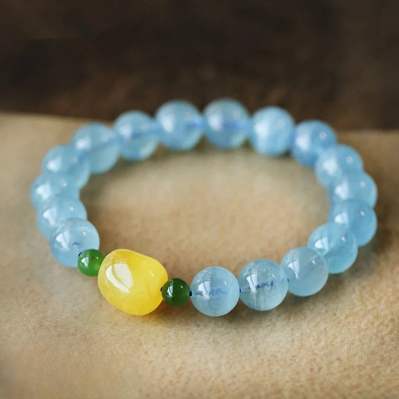 Bracelet Aigue Marine "Bleu Pure"