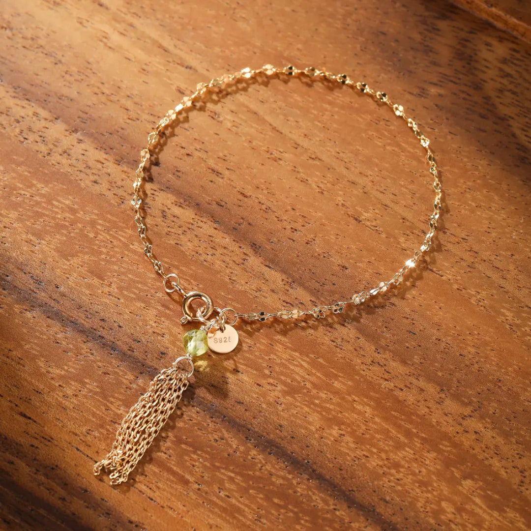 Bracelet Amazonite Lapis Lazuli ou Péridot "Énergie Unique" Argent