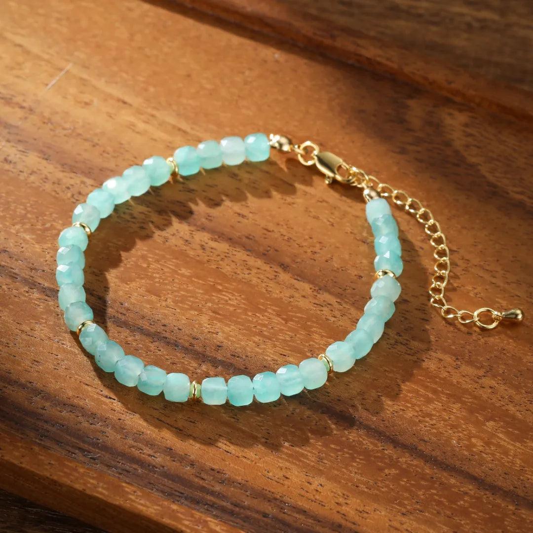 Pulsera Amazonita "Destellos del Amanecer"