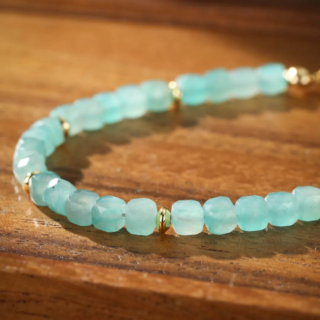 Pulsera Amazonita "Destellos del Amanecer"