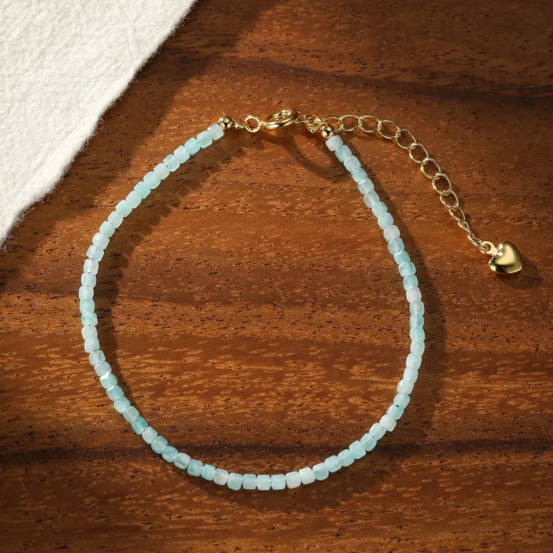 Pulsera Amazonita "Reflejos Celestiales"