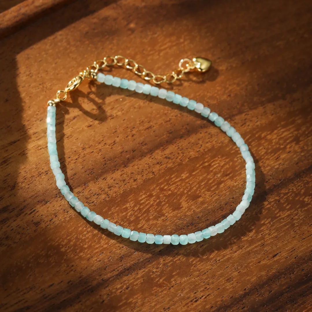 Pulsera Amazonita "Reflejos Celestiales"