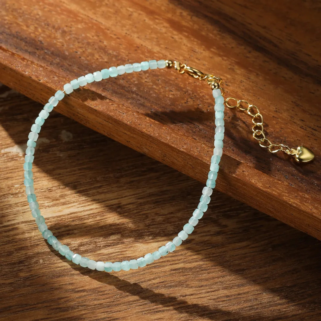 Pulsera Amazonita "Reflejos Celestiales"