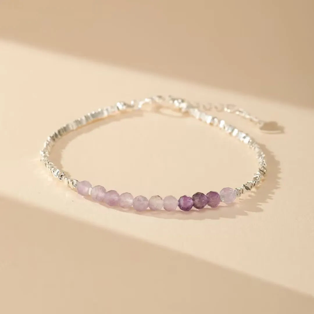 Bracelet Améthyste "Douceur Lilas" Argent